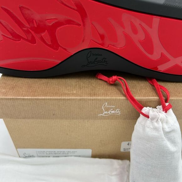 Men's Christian Louboutin, Louis Jr, orlato spikes sneaker size 46 made in Italy - Picture 12 of 13